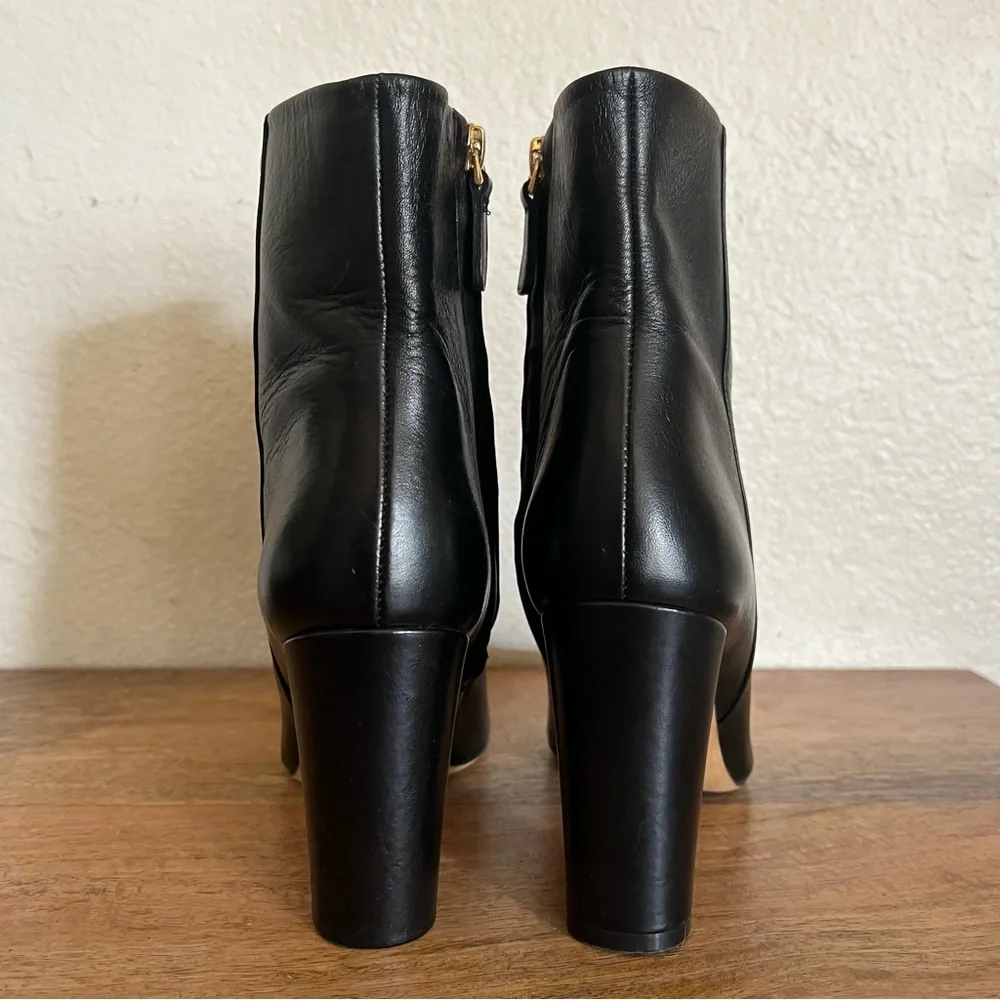 Tory Burch Penelope Womens Black Leather Ankle Boots Size 7 M - Picture 5 of 15